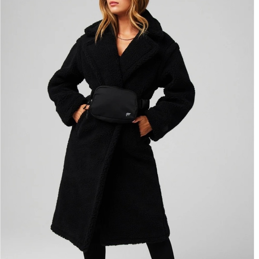 Fabletics Black Teddy Jacket